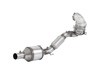 HJS Edelstahl Ø76mm Downpipe mit Kat und OPF Seat Leon 2.0l TSI 190PS OPF