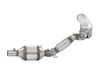 HJS Edelstahl Ø76mm Downpipe mit Kat und OPF Seat Leon 2.0l TSI 190PS OPF