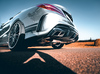 Hurricane V2 Edelstahl Duplex Sportauspuff-Komplettanlage ab Kat mit Klappensteuerung Mercedes CLA45 AMG C117 X117 für originalen Endrohrausgang