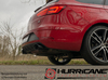 Hurricane V1 Edelstahl Duplex Sportauspuff-Komplettanlage ab Kat mit Klappensteuerung Ø89mm Seat Leon ST Cupra 300 4Drive Typ 5F Bj. 2017-2018 inkl. Endrohrsatz nach Wahl