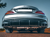 Hurricane V2 Edelstahl Duplex Sportauspuff-Komplettanlage ab Kat mit Klappensteuerung Mercedes CLA45 AMG C117 X117 für originalen Endrohrausgang
