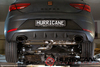 Hurricane V2 Edelstahl Duplex Sportauspuff-Komplettanlage ab OPF mit Klappensteuerung Ø89mm Seat Leon Cupra 290PS Typ 5F inkl. Endrohrsatz nach Wahl