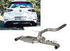 Hurricane V2 Edelstahl Duplex Sportauspuff-Komplettanlage ab Kat mit Klappensteuerung Ø89mm VW Golf 7 GTI Performance Facelift 245PS (Mod. ohne OPF) inkl. Endrohrsatz nach Wahl