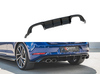 Maxton Heckeinsatz Diffusor schwarz glanz für VW Golf 7 R Facelift