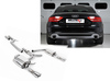 Milltek Edelstahl Duplex Racing-Komplettanlage ab Kat Audi A5 B8 Sportback 3.0l TDI quattro je 100mm rund doppelwandig abgeschrägt