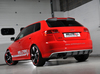 Milltek Edelstahl Sportauspuff-Komplettanlage ab Kat Audi RS3 8P Sportback 2x90mm rund doppelwandig abgeschrägt in schwarz