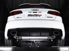 Milltek Edelstahl Duplex Racing-Komplettanlage ab Kat Audi RS3 8V Sportback Bj.2015-2016 je 150x95mm oval eingerollt abgeschrägt