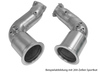 Bull-X Edelstahl Downpipe mit Kat-Ersatzrohr Audi RS4 B9 Facelift ab Bj. 2019
