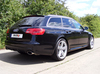 Milltek Edelstahl Duplex Racing-Komplettanlage ab Kat Audi RS6 C6 Typ 4F je 1x oval eingerollt abgeschrägt