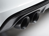 Milltek Edelstahl Duplex Sportauspuff-Komplettanlage ab OPF inkl. Klappensteuerung Audi S3 8V je 2x100mm rund doppelwandig abgeschrägt schwarz (Bj. 2019-2020)