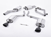 Milltek Edelstahl Duplex Sportauspuff-Komplettanlage ab Kat Audi S4 B8 Bj.2008-2011 je 150x95mm oval eingerollt abgeschrägt in schwarz