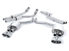 Milltek Edelstahl Duplex Racing-Komplettanlage ab Kat Audi S7 C7 Typ 4G je 2x 100mm rund doppelwandig abgeschrägt