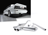Milltek Edelstahl Sportauspuff-Komplettanlage ab Downpipe Audi Urquattro 2x90mm rund doppelwandig abgeschrägt