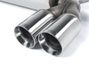Milltek Edelstahl Duplex Sportauspuff-Komplettanlage ab Kat BMW 3er E46 M3 je 2x80mm rund doppelwandig abgeschrägt