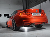 Milltek Edelstahl Duplex Sportauspuff-Komplettanlage ab Kat BMW M4 inkl. Competition F82 F83 je 2x90mm rund doppelwandig abgeschrägt