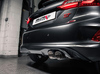 Milltek Edelstahl Sportauspuff-Komplettanlage ab OPF Ford Fiesta ST Mk8 (ab 09/2020) 2x90mm rund doppelwandig abgeschrägt Titan matt