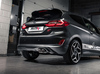 Milltek Edelstahl Sportauspuff-Komplettanlage ab OPF Ford Fiesta ST Mk8 (bis 09/2020) 2x90mm rund doppelwandig abgeschrägt