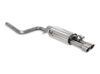 Milltek Edelstahl Sportauspuff-Komplettanlage ab OPF Ford Fiesta ST Mk8 (ab 09/2020) 2x90mm rund doppelwandig abgeschrägt Titan matt