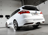 Milltek Edelstahl Sportauspuff-Komplettanlage ab Kat Ford Focus 3 Turnier ST 2x100mm rund doppelwandig abgeschrägt in schwarz