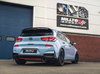 Milltek Edelstahl Duplex Sportauspuff-Komplettanlage ab Kat Hyundai i30 N Performance (Bj. 2017-2018) je 115mm rund doppelwandig abgeschrägt Titan matt