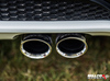 Milltek Edelstahl Racing-Komplettanlage ab Kat Ford Fiesta ST Mk7 2x80mm rund doppelwandig abgeschrägt
