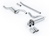 Milltek Edelstahl Sportauspuff-Komplettanlage ab Downpipe Audi Urquattro 2x90mm rund doppelwandig abgeschrägt
