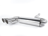 Milltek Edelstahl Sportauspuff-Komplettanlage ab Downpipe Audi Urquattro 2x90mm rund doppelwandig abgeschrägt