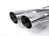 Milltek Edelstahl Sportauspuff-Komplettanlage ab Downpipe Audi Urquattro 2x90mm rund doppelwandig abgeschrägt