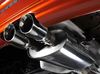 Milltek Edelstahl Racing-Komplettanlage ab Kat Mini R56 R57 R58 R59 Cooper S 2x80mm rund doppelwandig abgeschrägt