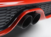 Milltek Edelstahl Racing-Komplettanlage inkl. OPF-Ersatz Mini F56 Cooper S inkl. JCW GP 2x90mm rund doppelwandig abgeschrägt in schwarz