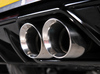 Milltek Edelstahl Racing-Komplettanlage ab Kat Seat Ibiza 1.4l 1.8l Cupra Typ 6J/6P 2x80mm rund doppelwandig abgeschrägt