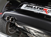 Milltek Edelstahl Sportauspuff-Komplettanlage ab Kat VW Polo 6R 1.4l GTI 2x80mm rund doppelwandig abgeschrägt