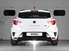 Milltek Edelstahl Sportauspuff-Komplettanlage ab Kat mittig Seat Ibiza 6J 1.4l TSI Cupra inkl. Bocanegra 2x80mm rund doppelwandig abgeschrägt