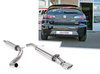 Milltek Edelstahl Sportauspuff-Komplettanlage ab Kat Seat Ibiza 1.8T FR 1.9TDI Typ 6L 2x76mm rund eingerollt abgeschrägt