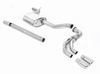 Milltek Edelstahl Racing-Komplettanlage ab Kat Seat Leon 1.8 TSI FR Typ 5F 2x80mm rund doppelwandig abgeschrägt