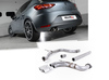 Milltek Edelstahl Racing-Komplettanlage ab Kat Seat Leon 5F 2.0l TDI 184PS 2x80mm rund doppelwandig abgeschrägt