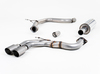 Milltek Edelstahl Sportauspuff-Komplettanlage ab Kat Seat Leon 5F 2.0l TDI 2x80mm rund doppelwandig abgeschrägt aus Titan
