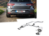 Milltek Edelstahl Duplex Racing-Komplettanlage ab Kat Seat Leon 5F ST 2.0l Cupra je 2x80mm rund doppelwandig abgeschrägt