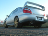 Milltek Edelstahl Sportauspuff-Komplettanlage ab Kat Subaru Impreza 2.0l Turbo inkl. WRX STi 100mm rund doppelwandig abgeschrägt