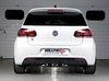 Milltek Edelstahl Sportauspuff-Komplettanlage ab Kat Mittig inkl. Klappensteuerung VW Golf 6 R 2x100mm rund doppelwandig abgeschrägt