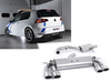 Milltek Edelstahl Duplex Sportauspuff-Komplettanlage ab Kat VW Golf 7 R VFL je 2x118x83mm oval eingerollt abgeschrägt