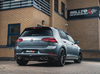 Milltek Edelstahl Duplex Sportauspuff-Komplettanlage ab Kat VW Golf 7 R Facelift 310PS je 2x118x83mm oval eingerollt abgeschrägt