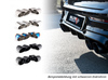 Milltek Edelstahl Duplex Sportauspuff-Komplettanlage ab OPF VW Golf 8 R je 2x115mm rund doppelwandig abgeschrägt