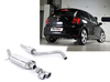 Milltek Edelstahl Sportauspuff-Komplettanlage ab Kat VW Polo 6R 1.4l GTI 2x80mm rund doppelwandig abgeschrägt