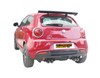 Ragazzon Edelstahl Duplex Sportauspuff Alfa Romeo MiTo 1.4 TB 114kW mit Cadamuro-Heck je 2x70mm rund doppelwandig abgeschrägt versetzt