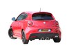 Ragazzon Edelstahl Mittig Sportauspuff Alfa Romeo MiTo 1.4 TB 125kW mit Cadamuro-Heck 2x90mm rund eingerollt abgeschrägt