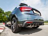 Ragazzon Edelstahl Duplex Racing-Komplettanlage ab Kat Audi S1 Typ 8X je 2x80mm rund doppelwandig abgeschrägt