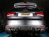 Ragazzon Edelstahl Duplex Racing-Komplettanlage ab Kat Audi S1 Typ 8X je 2x80mm rund doppelwandig abgeschrägt