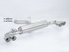 Ragazzon Edelstahl Duplex Sportauspuff Audi S1 Typ 8X je 2x80mm rund doppelwandig abgeschrägt