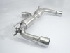 Ragazzon Edelstahl Duplex Sportauspuff BMW 3er F30 F31 Limousine u. Touring 335i je 90mm rund eingerollt gerade